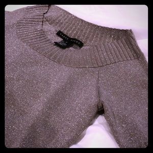 Yansi Fugel elbow length silk metallic sweater S